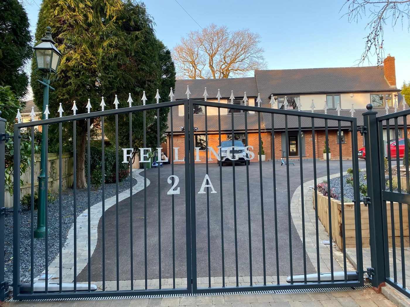 Gated entrance to a home built by MTR Developments