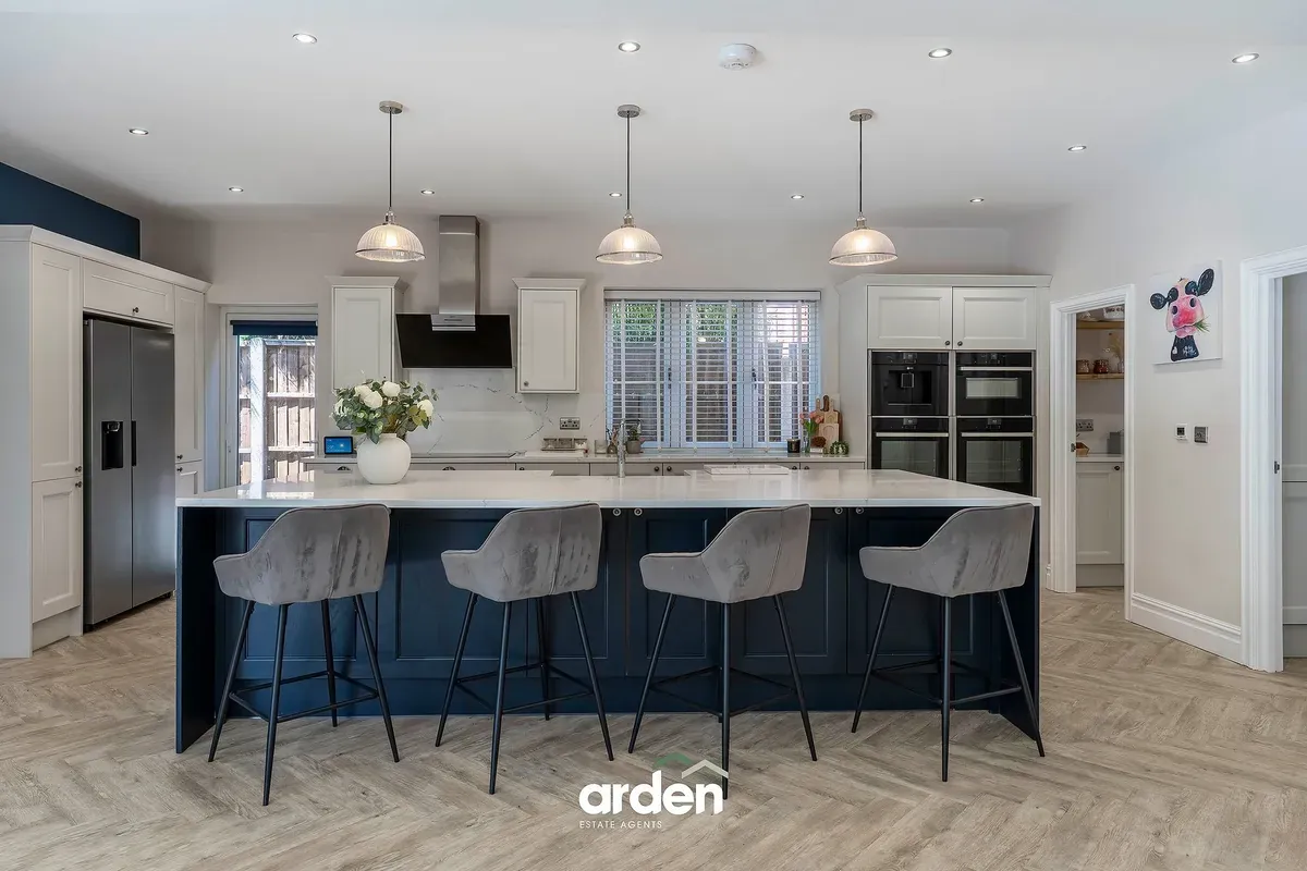 Kitchen, dining and family room, after the work by MTR Developments