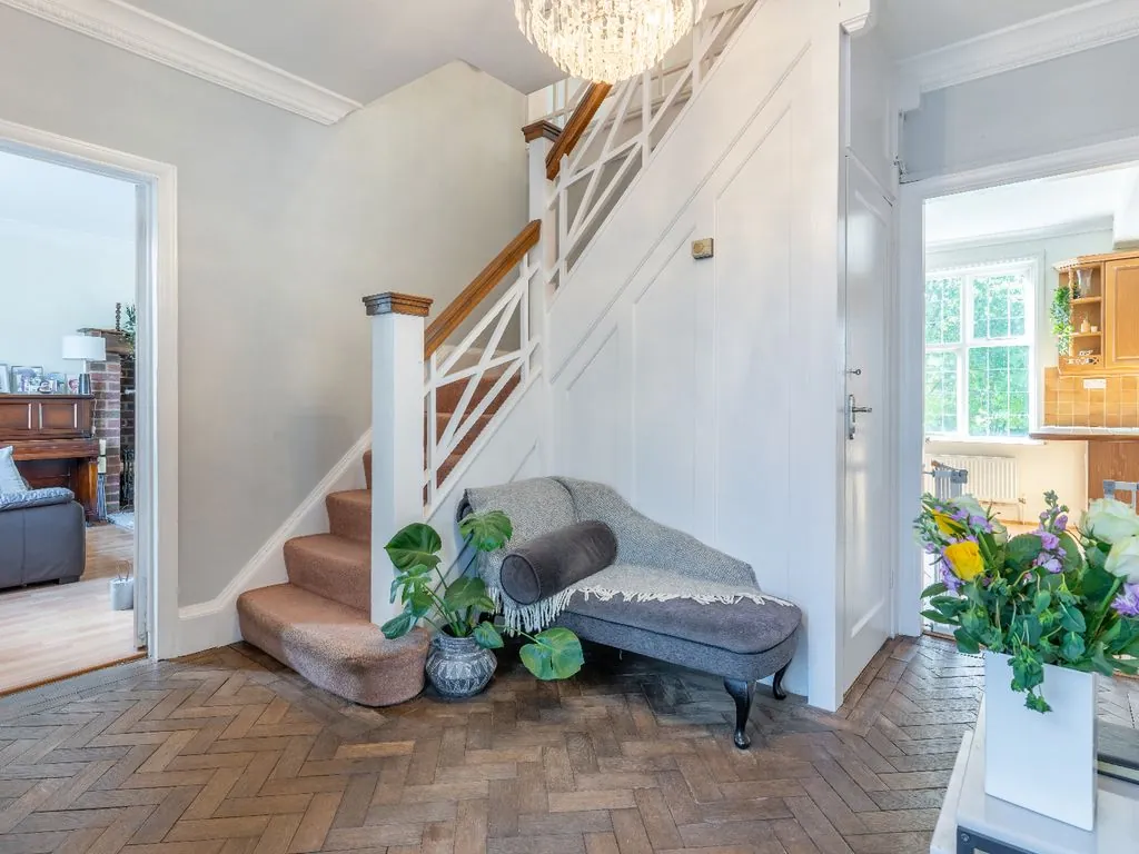 The original 1930s staircase, before the work started