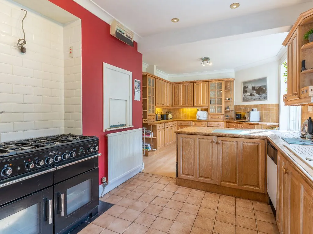 Kitchen, dining and family room, before the work started